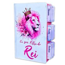 Bíblia Sagrada Evangélica Com Índice Abas Adesivas Feminina Filha do rei