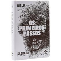 Bíblia Sagrada Evangélica Essencial Primeiros Passos Capa Dura Pegadas