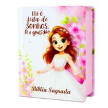 Bíblia Sagrada Feminina Nova Versão Almeida Atualizada 2025 Capa Dura - Fé e Gratidão - Fácil Leitura