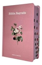 Bíblia Sagrada Feminína Pentecostal Harpa Corinhos Palavra De Jesus Em Destaque Letra Hipergigante