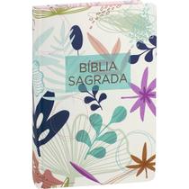 Bíblia Sagrada Flores ARA Capa Dura Colorida