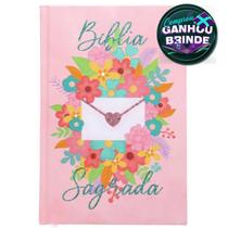 Bíblia Sagrada Florescer Capa Dura Letra Média - Livro Cristão