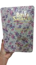 Bíblia Sagrada Florida/ Capa Luxo Letra Jumbo/ A Maior Letra Do Mercado/ Com Harpa