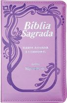 Bíblia Sagrada - Harpa Avidada e Corinhos - Letra Hipergigante - Lilás