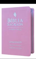 Bíblia Sagrada Harpa Cristã letra Gigante Palavras de Jesus Em Vermelho