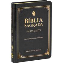Bíblia Sagrada, Harpa Cristã, Palavras de Jesus em Vermelho, ARC 14x21cm