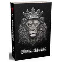 Bíblia Sagrada Jovem - Completa - Possui o Tamanho Ideal para sua Bolsa - Mensagem Edificante - Leão