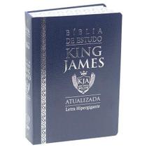 Bíblia Sagrada King James Atualizada Hipergigante Coverbook - Azul