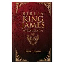 Bíblia Sagrada King James Atualizada Letra Gigante Capa Dura Moldura Vermelha
