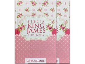 Bíblia Sagrada King James Atualizada Letra Gigante Capa Dura Scrap Book