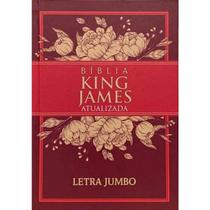 Bíblia Sagrada King James Atualizada Letra Jumbo Capa Dura Faixa Vermelha