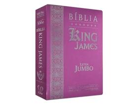 Bíblia Sagrada King James Atualizada Rosa Kja Letra Jumbo Capa Coverbook CPP