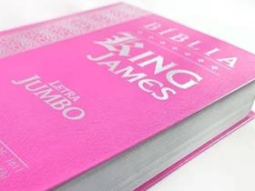 Bíblia Sagrada King James Atualizada Rosa Kja Letra Jumbo Capa Coverbook