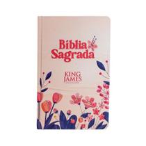 Bíblia Sagrada King James Atualizada Slim Letra Normal Capa Dura Floral Cartoon