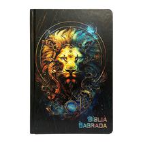 Bíblia Sagrada King James Atualizada Slim Letra Normal Capa Dura Leão Dourado