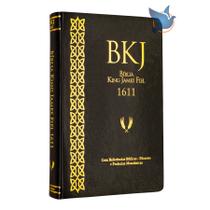 Bíblia Sagrada King James Fiel 1611 Com Referências Bíblicas Capa Preta