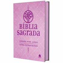 Bíblia Sagrada King James - Letra Extra Grande - Rosa - Arvore Da Vida