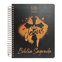 Bíblia Sagrada KJA Com Espaço para Anotações Letra Normal Espiral Rei dos Reis