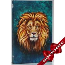 Bíblia Sagrada Leão Aslam Capa Dura Letra Média Cristã Evangélica Gospel Índice Crente Feminina Mulher Homem Leão Jovem Adolescente Igreja Minis