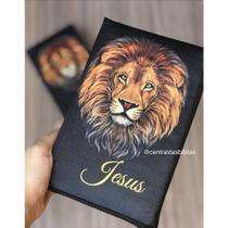 Biblia sagrada Leão black ziper Letras Hiper Grandes Harpa E Corinhos com indice Biblia sagrada Leão black ziper Letras Hiper Grandes Harpa E Corinhos com indice