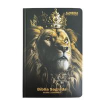 Bíblia Sagrada Leão Rei - Palavra de Jesus em Vermelho - Capa Dura