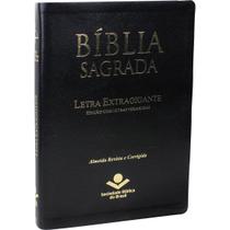 Bíblia Sagrada Letra Extragigante ARC Almeida revista Corrigida Índice Lateral Preta Bíblia Sagrada Letra Extragigante ARC Almeida revista Corrigida Índice Lateral Preta