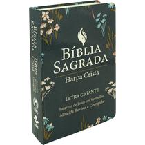 Bíblia Sagrada - Letra Gigante Com Harpa Cristã - Capa Semiflexível - Floral - LC