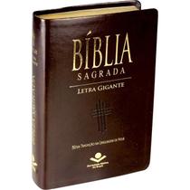Bíblia Sagrada Letra Gigante - Com Índice Marrom Nobre - SBB