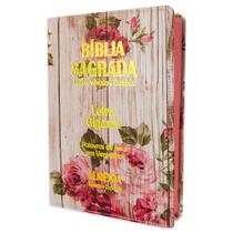 Bíblia Sagrada Letra Gigante - Luxo - Romantic - C/ Harpa Cristãa Bíblia Sagrada Letra Gigante - Luxo - Romantic - C/ Harpa Cristãa