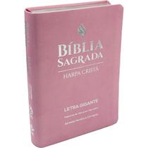 Bíblia Sagrada Letra Gigante Rosa claro Sem Índice Médio ARC Bíblia Sagrada Letra Gigante Rosa claro Sem Índice Médio ARC