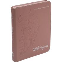 Bíblia Sagrada Letra Grande - ARC - Linha Ouro - Com zíper e índice - Rosa - SBB Bíblia Sagrada Letra Grande - ARC - Linha Ouro - Com zíper e índice - Rosa - SBB