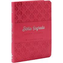 Bíblia Sagrada Letra Grande Pink Sem índice NTLH