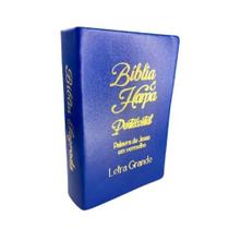 Biblia Sagrada Letra Grande Tamanho Médio 12,5x19 com Harpa