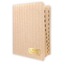 Bíblia Sagrada Letra Hiper Gigante - Gold Glitter Creme Estria - C/ Harpa