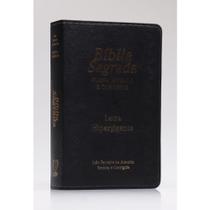 Bíblia Sagrada Letra Hipergigante RC Harpa E Corinhos Zíper Preta - - King Cross Bíblia Sagrada Letra Hipergigante RC Harpa E Corinhos Zíper Preta - - King Cross