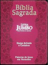 Bíblia Sagrada Letra Jumbo + Harpa Avivada Corinhos - Rosa - CPP Bíblia Sagrada Letra Jumbo + Harpa Avivada Corinhos - Rosa - CPP