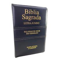 Bíblia Sagrada Letra Jumbo Harpa Zíper Índice Almeida RC - Evangélica ,Cristã ,Pentecostal,Evangelismo Bíblia Sagrada Letra Jumbo Harpa Zíper Índice Almeida RC - Evangélica ,Cristã ,Pentecostal,Evangelismo