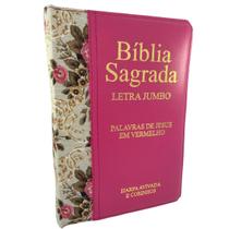 Bíblia Sagrada Letra Jumbo Harpa Zíper Índice Almeida RC