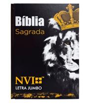 Bíblia Sagrada Letra Jumbo NVI Capa Dura - LEÃO REI