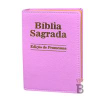 Bíblia Sagrada Letra Pequena Luxo Lilás - REI DAS BIBLIAS