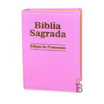 Bíblia Sagrada Letra Pequena Luxo Lilás