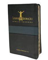 Bíblia Sagrada Louvor e Adoração - Capa Luxo Preta - NVI