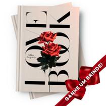 Bíblia Sagrada Love Book Rosa Jesus Copy Capa Dura Letra Média Cristã Evangélica Gospel Índice Crente Feminina Mulher Homem Leão Jovem Adolescente - Presente Religião Igreja Jesus Masculina Barata