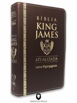 Bíblia Sagrada Lt Hipergigante King James 1611 Luxo Marrom
