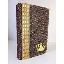 Bíblia Sagrada Luxo Glitter Letra Hipergigante com Harpa