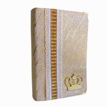 Biblia Sagrada Luxo Letra Gigante c/ Harpa Coroa