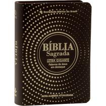 Bíblia Sagrada Média Letra Gigante, Marrom - NAA Bíblia Sagrada Média Letra Gigante, Marrom - NAA