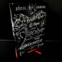 Bíblia sagrada moderna jovens lettering sk envio imediato