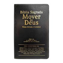 Bíblia Sagrada Mover de Deus ARC Letra Extragigante Harpa e Corinhos Preta