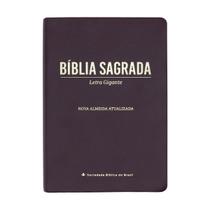 Bíblia Sagrada - NAA - Letra Gigante - Capa Pu Marrom - SBB